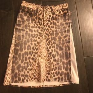 Authentic Roberto Cavalli animal print skirt